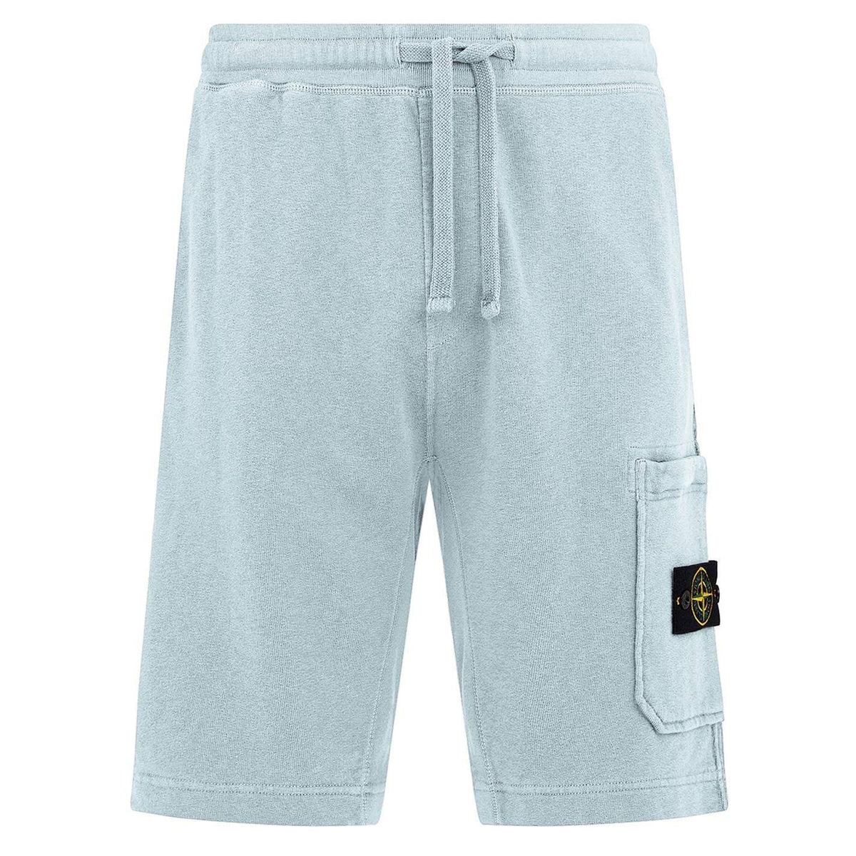 STONE ISLANDMalfile Cotton Sweat Shorts Sky Blue