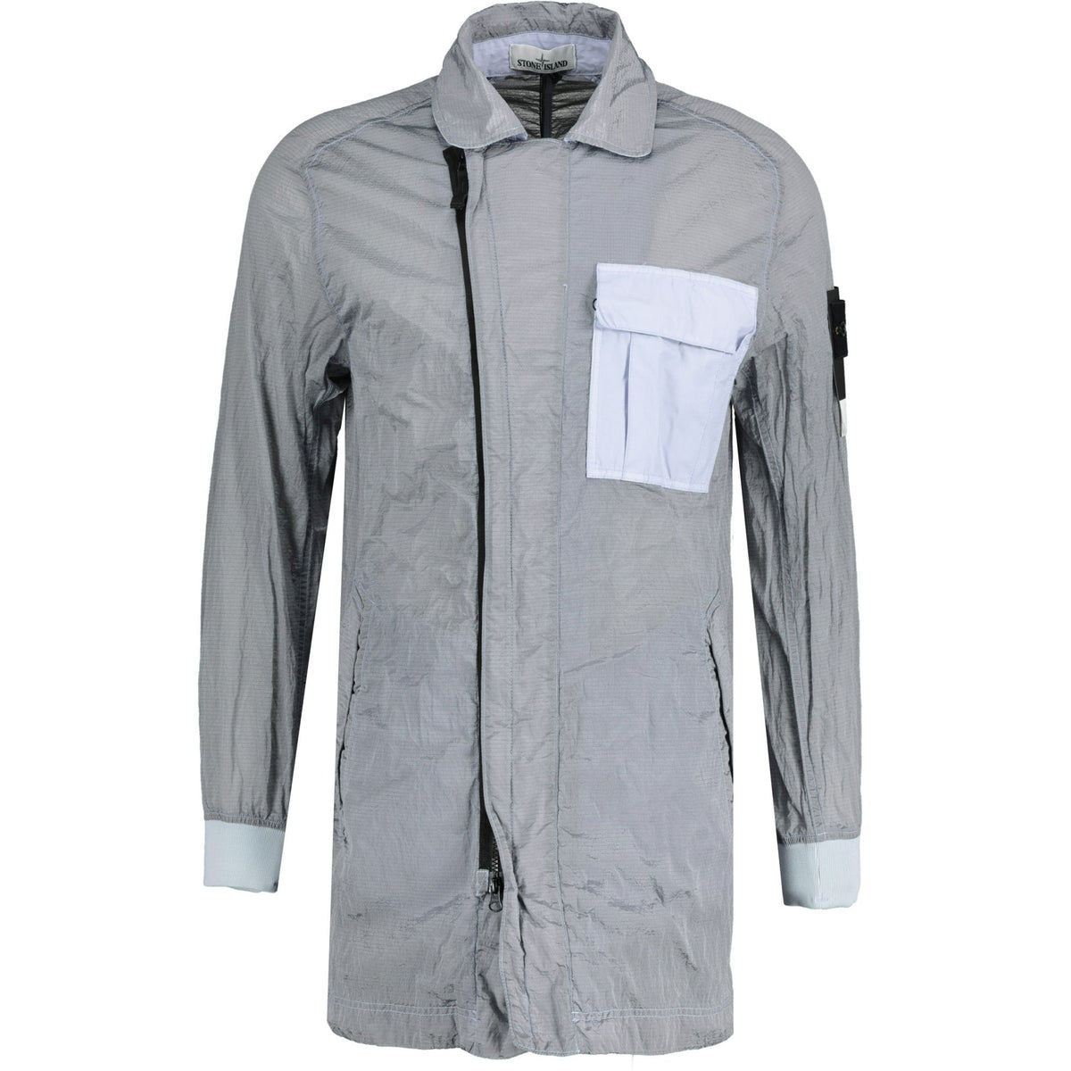 STONE ISLAND NYLON METAL MAC JACKET GREY
