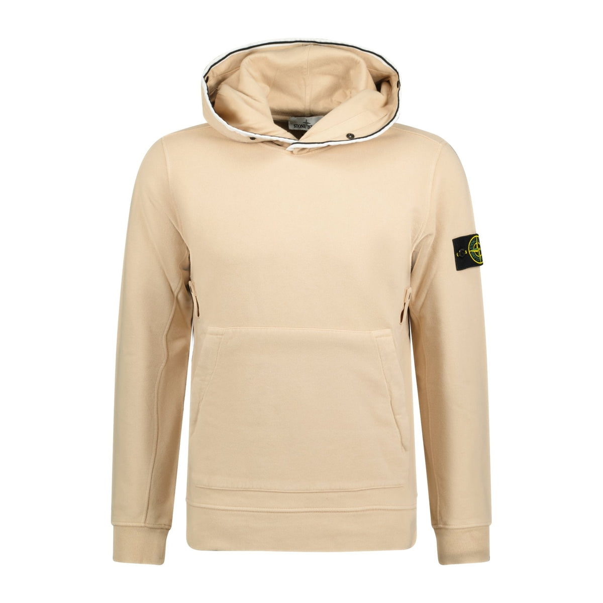 STONE ISLAND OTH CHEST SNAP HOODIE ANTIQUE ROSE