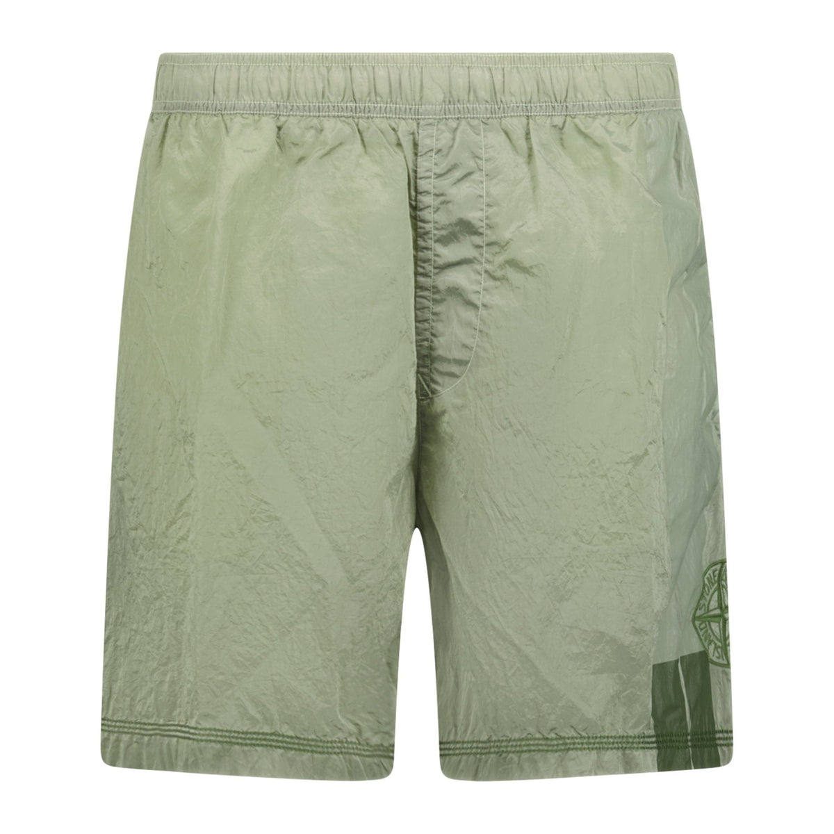 STONE ISLANDStripe Swim Shorts Light Green