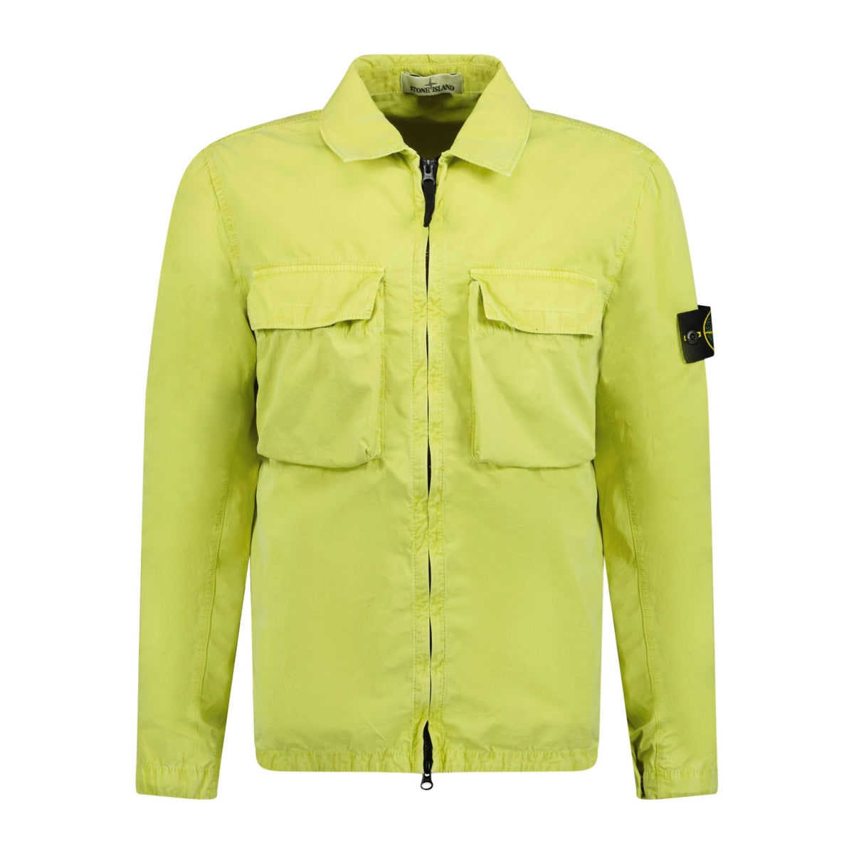 STONE ISLANDZip Overshirt Jacket Lemon