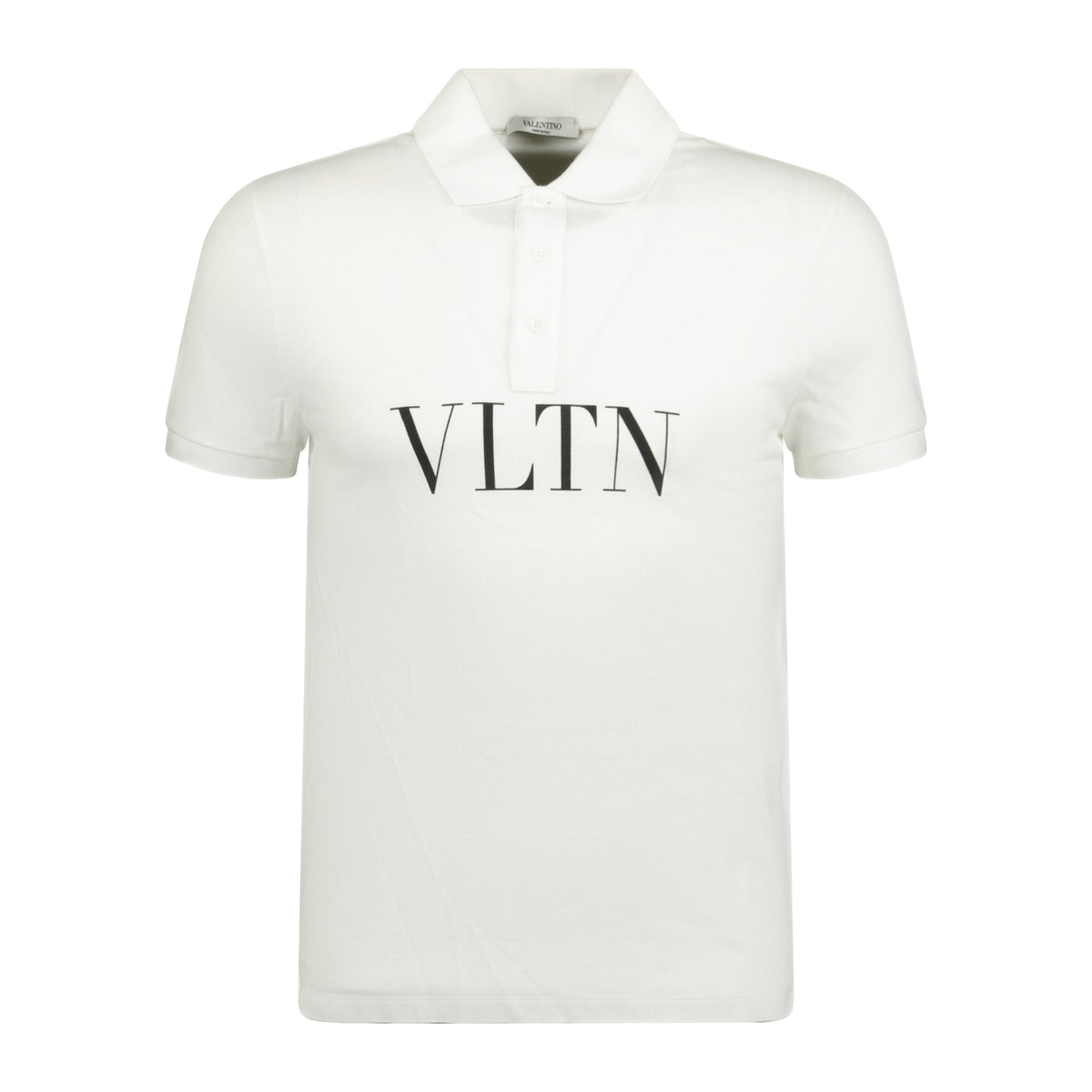 VALENTINO  VLTN CHEST LOGO POLO-SHIRT WHITE