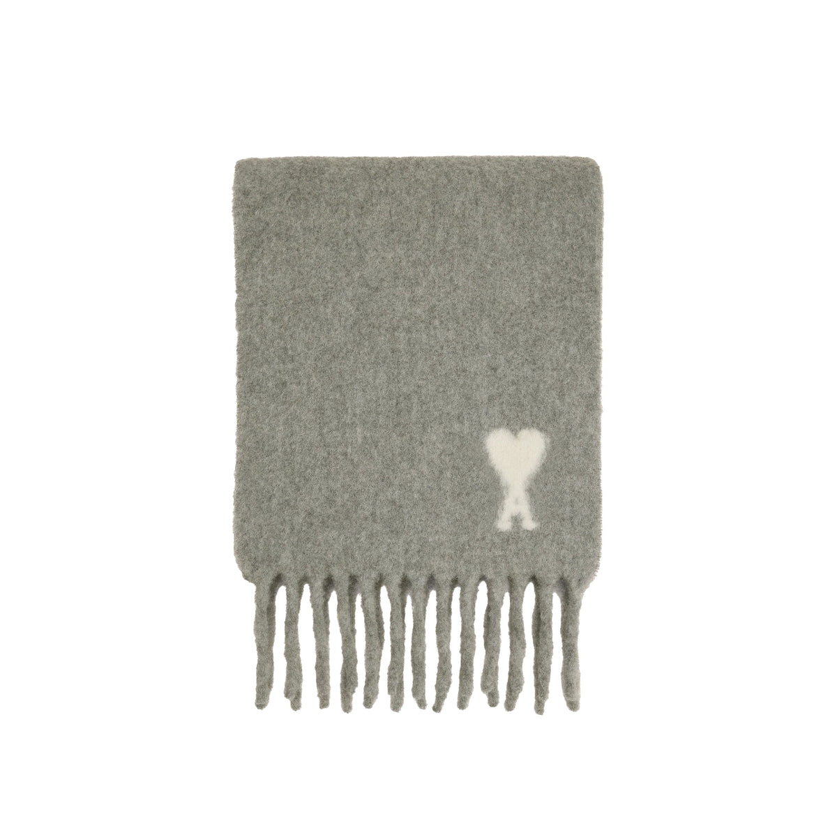AMI Paris Ami De Coeur Alpaca Scarf