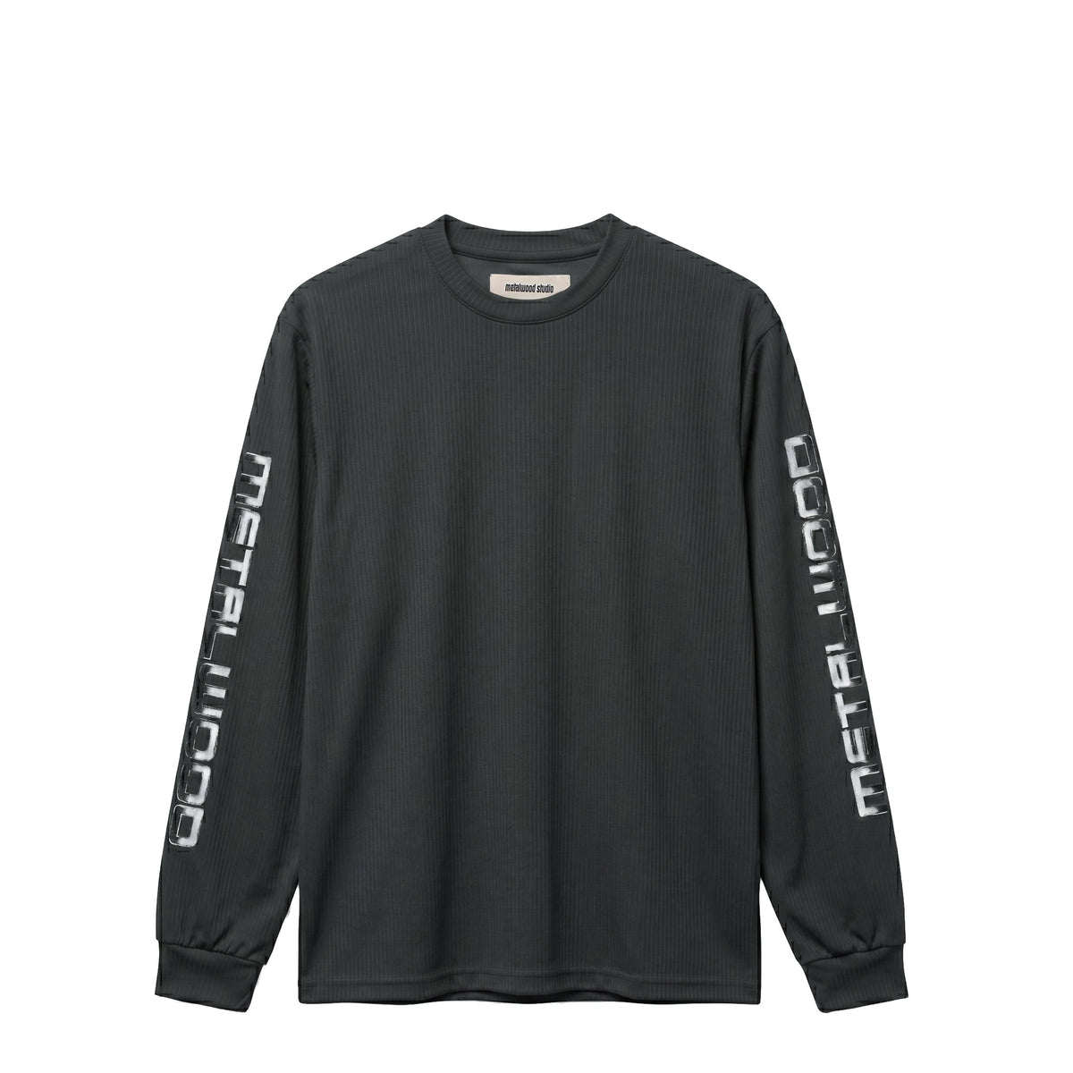 Metalwood Longsleeve Moto Crewneck Top